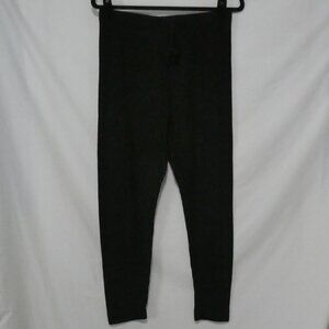 SHEIN | large | Black Waffle Knit Pull-Up Pants | Drawstring | No Pockets